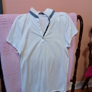 White pull over tee shirt